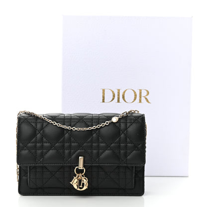 Christian Dior Lambskin Cannage Miss Dior Chain Pouch Black 14 of 14