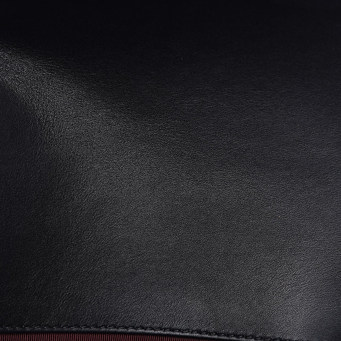 Calfskin Woven Medium Boy Flap Black Burgundy