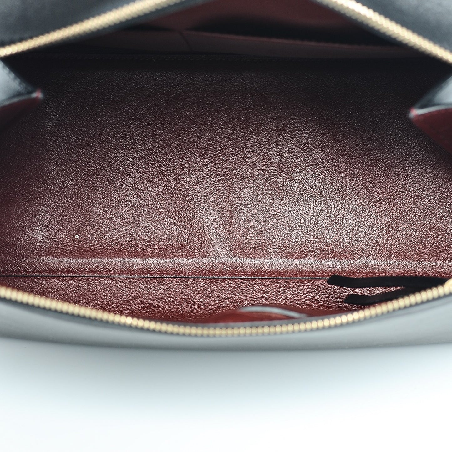 Palmelato Calfskin Medium Edge Shoulder Bag Black
