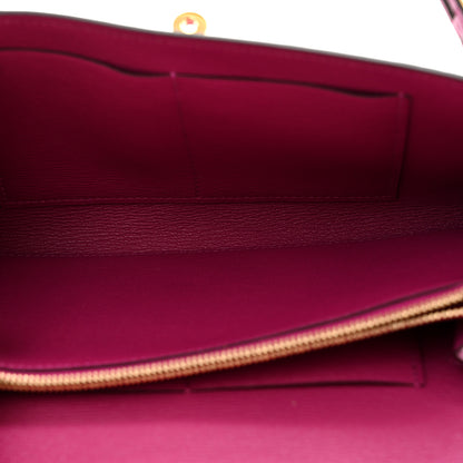 Hermes Matte Alligator Kelly Wallet To Go Rose Scheherazade 5 of 12