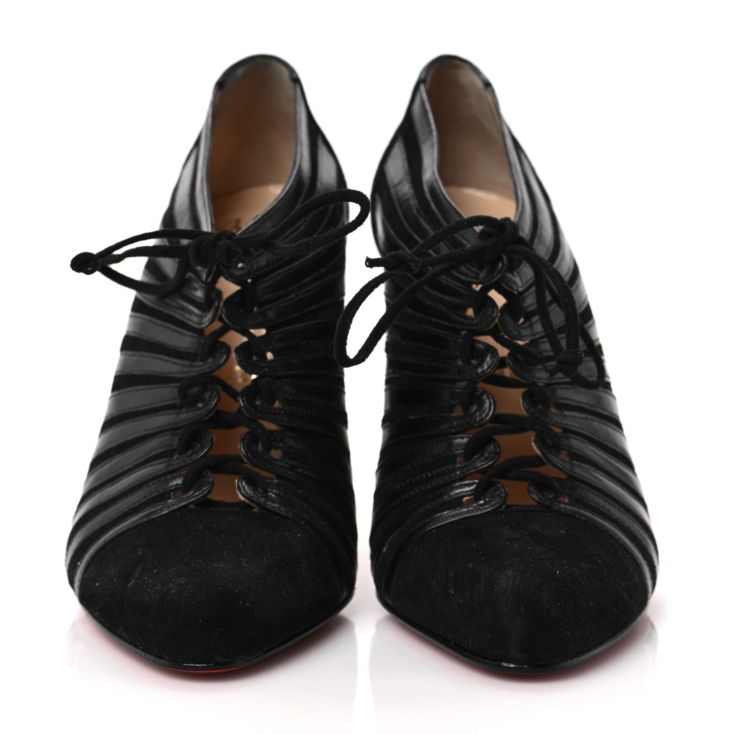 Suede Calfskin Inverness Apollo 100 Booties 36.5 Black
