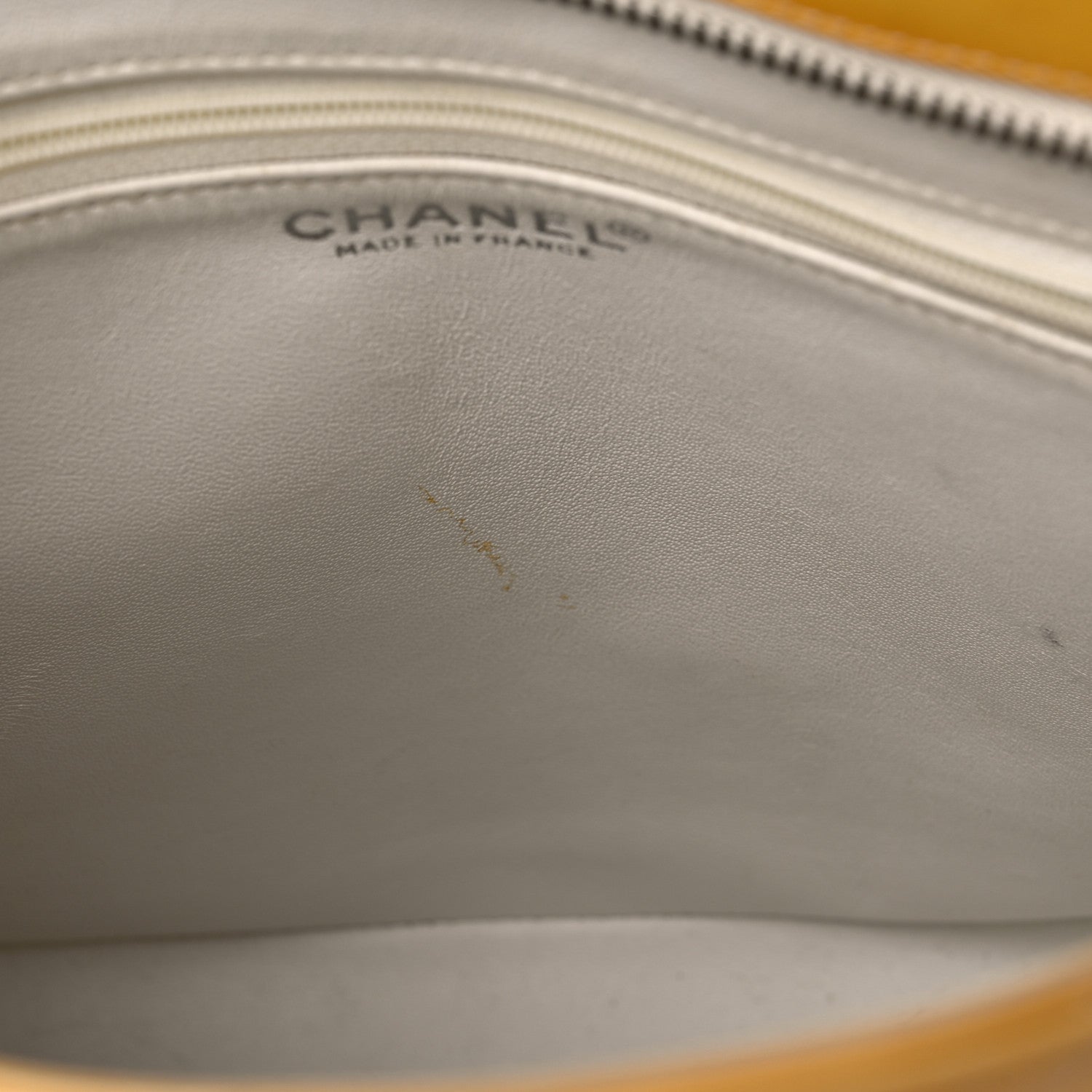 Chanel Patent Quilted Medallion Tote Yellow 15 of 32