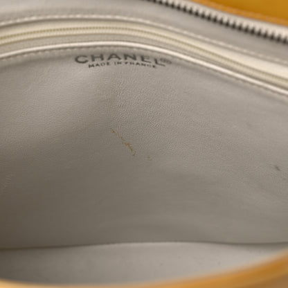 Chanel Patent Quilted Medallion Tote Yellow 15 of 32