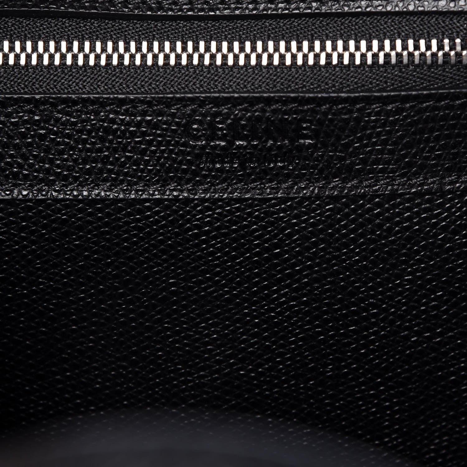 Celine Grained Calfskin Small Vertical Cabas Black 8 of 9