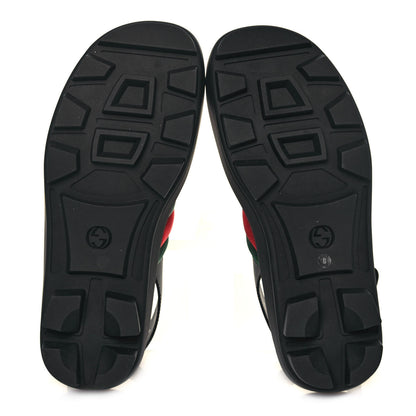 Gucci Nylon Cirano Lux Web Mens Cleat Sole Slingback Sandals 9 Green Red Black 5 of 9