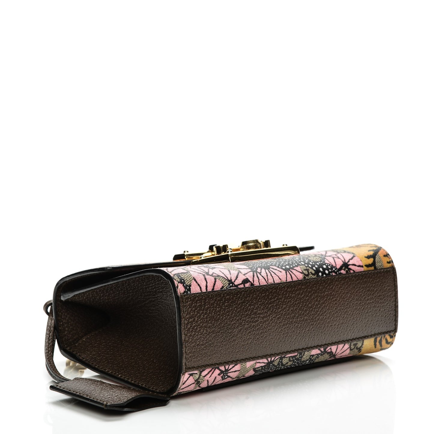 GG Supreme Monogram Bengal Small Padlock Shoulder Bag Beige Pink