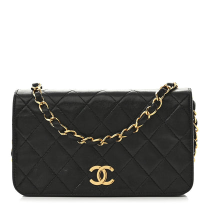 Chanel Lambskin Quilted Small Single Flap Bag Black 1 of 14