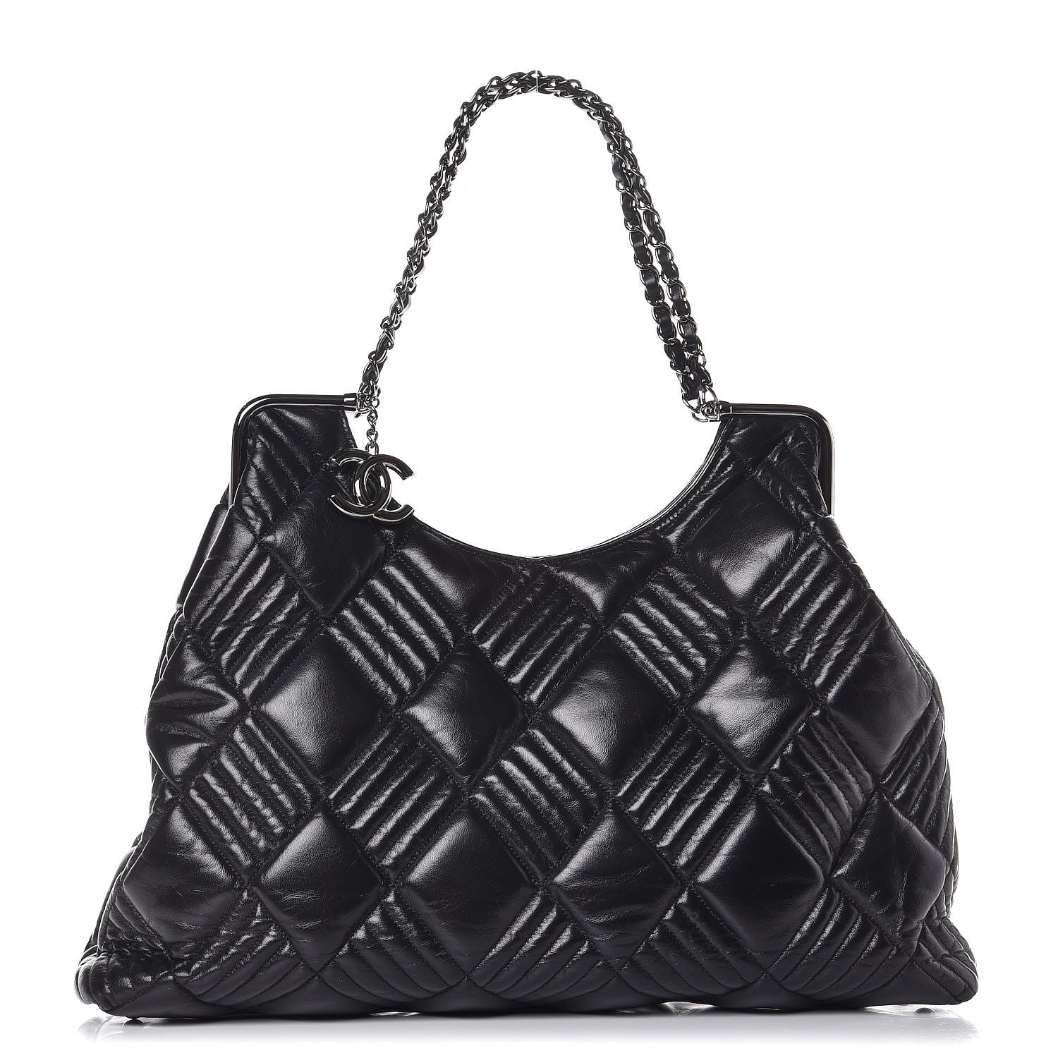 Chanel Lambskin Large In and Out Tote Black 1 of 8