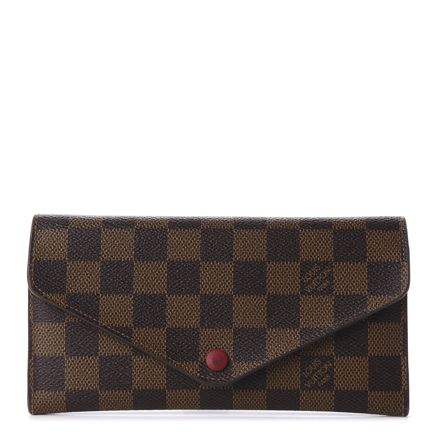 Louis Vuitton Damier Ebene Josephine Wallet Red 1 of 9
