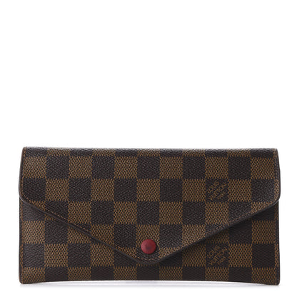 Louis Vuitton Damier Ebene Josephine Wallet Red 1 of 9