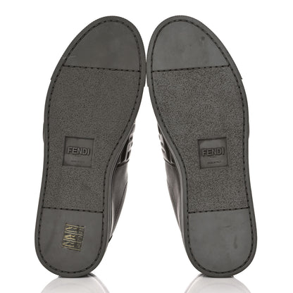 Fendi Vitello FF Embossed Womens Slip On Sneakers 36 Wood 4 of 10
