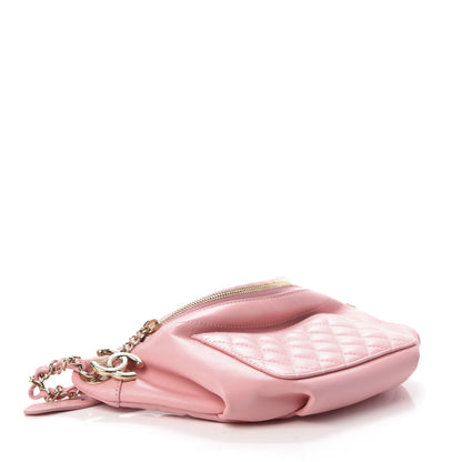 Chanel Lambskin Quilted Waist Belt Bag Pink 4 of 10