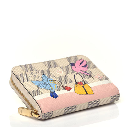 Louis Vuitton Damier Azur 2018 Christmas Animation Zippy Coin Purse 4 of 7