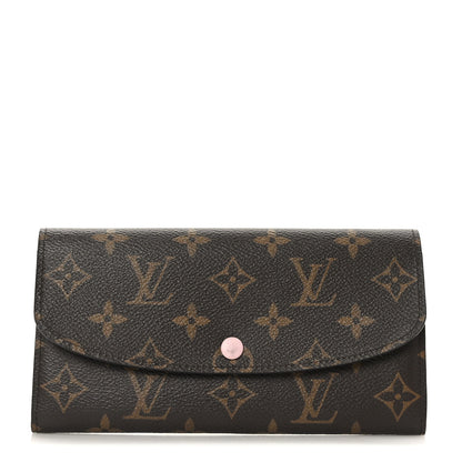 Louis Vuitton Monogram Emilie Wallet Rose Ballerine 1 of 7
