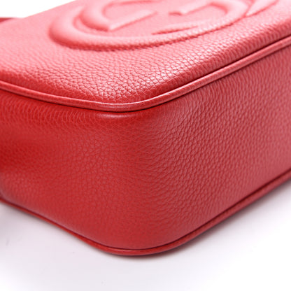 Gucci Pebbled Calfskin Small Soho Disco Bag Tabasco Red 8 of 9
