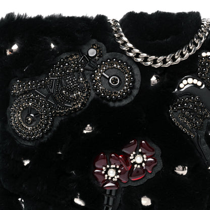 Miu Miu Rabbit Fur Embellished Crossbody Black 13 of 13