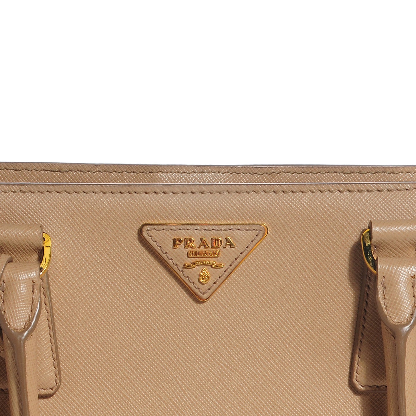 Saffiano Lux Medium Tote Sabbia