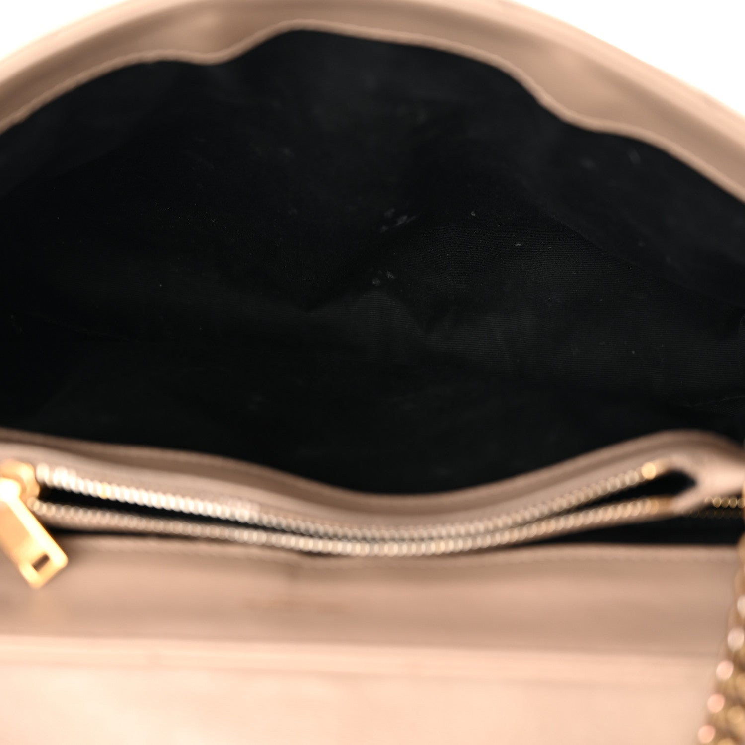 Saint Laurent Calfskin Y Quilted Monogram Medium Loulou Chain Satchel Dark Beige 5 of 18