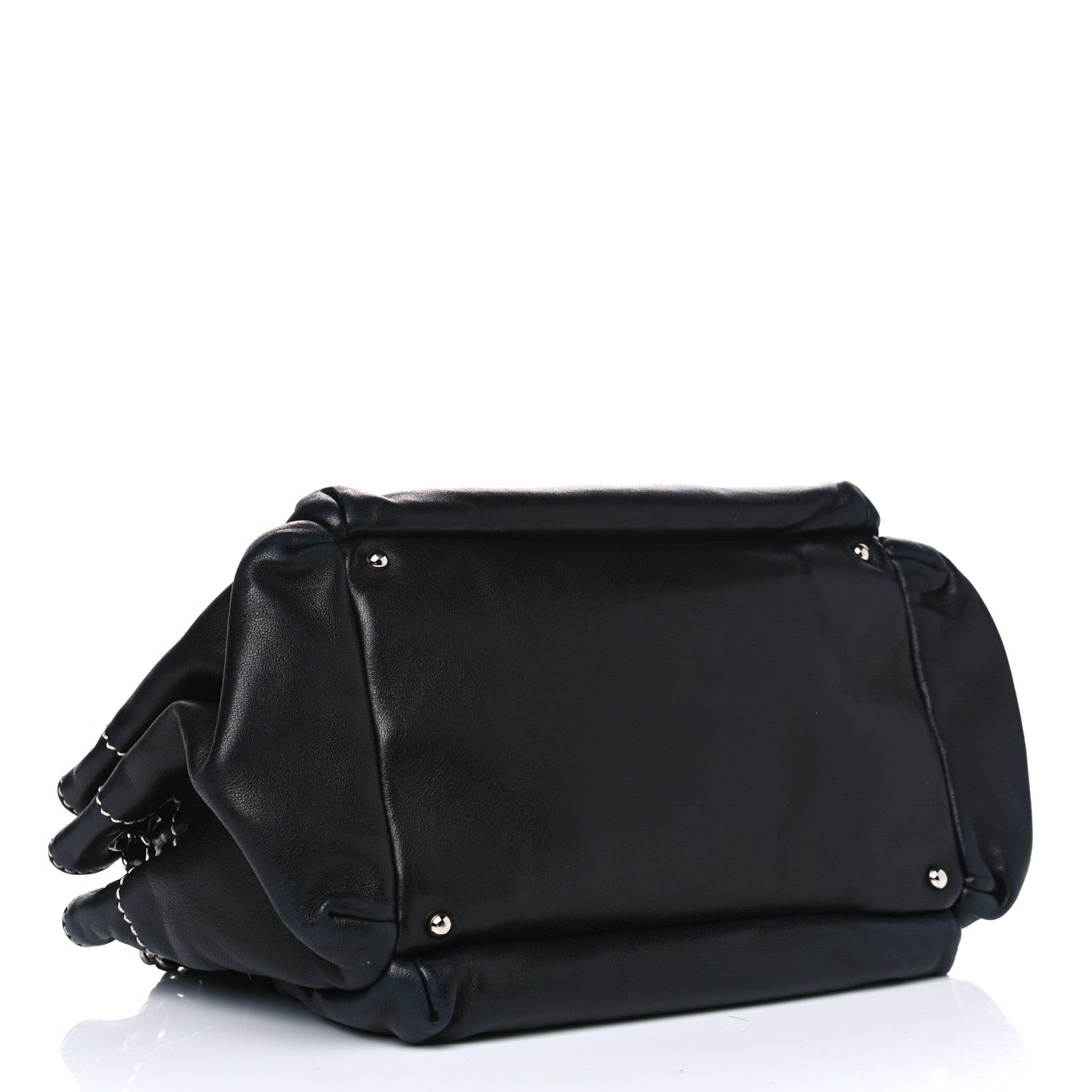 Chanel Lambskin Lax Accordion Hobo Black 3 of 10