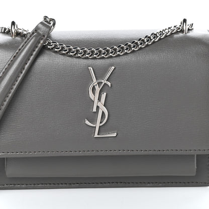 Saint Laurent Calfskin Monogram Sunset Chain Wallet Earth 7 of 9