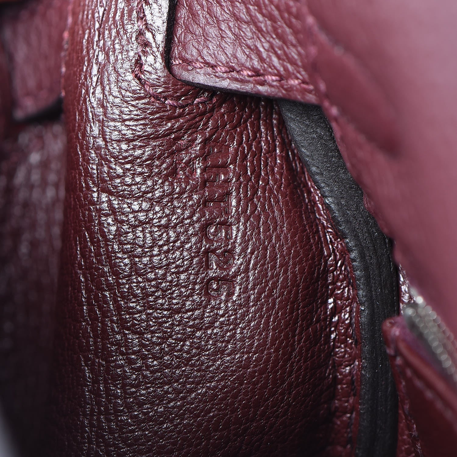 Hermes Togo Kelly Retourne 25 Bordeaux 21 of 37