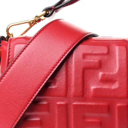 Fendi Nappa FF 1974 Embossed Large Baguette Fragola 8 of 11