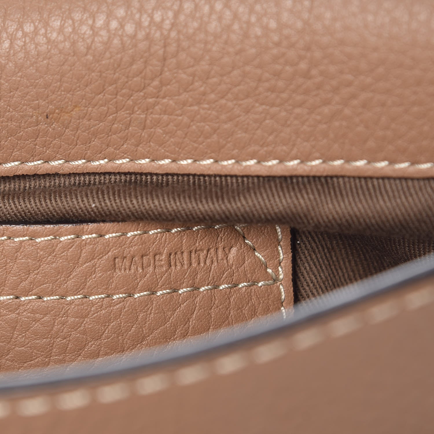 Chloe Calfskin Medium Marcie Round Crossbody Bag Nut 7 of 7