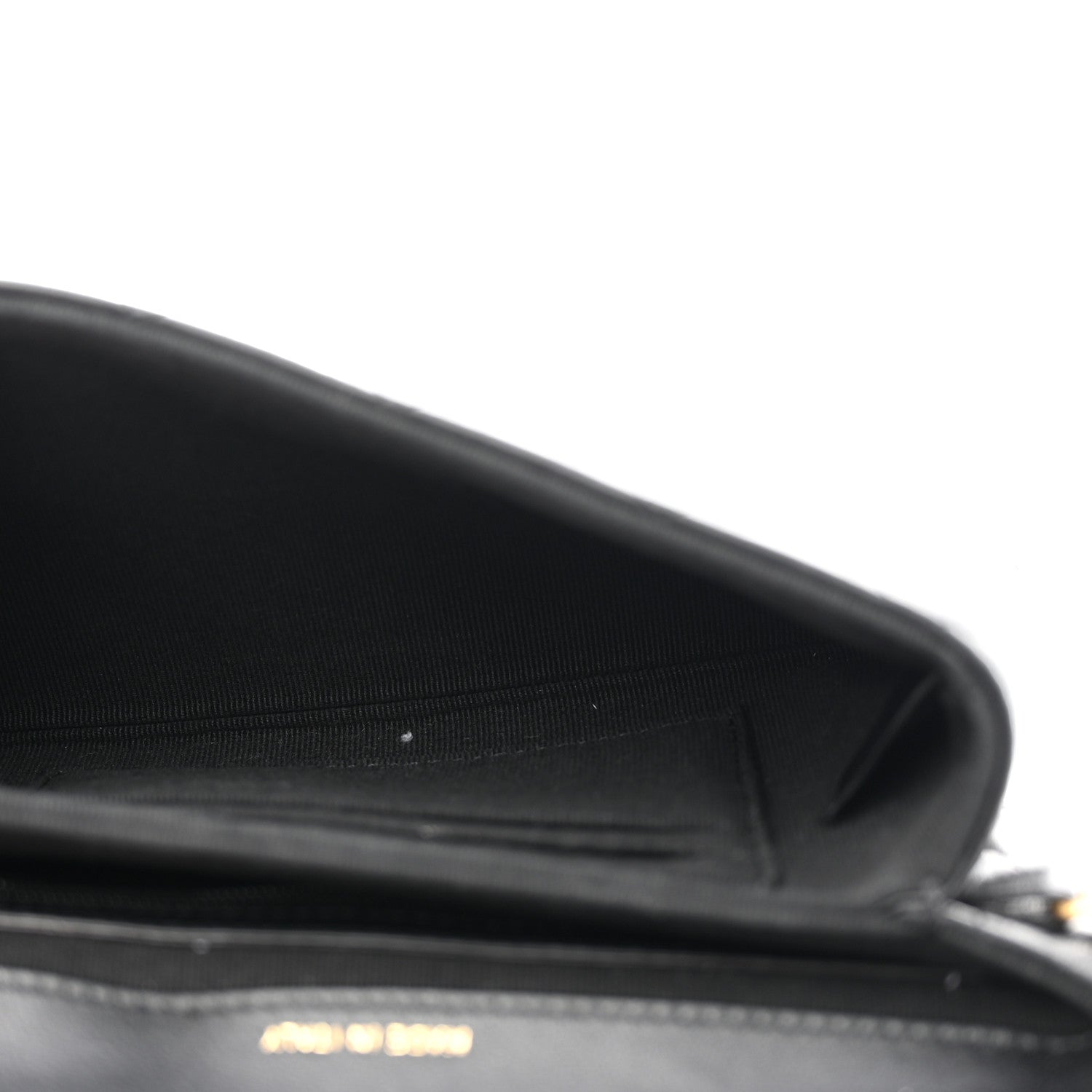 Chanel Lambskin Quilted CC Pouch With Handle Black 5 of 10