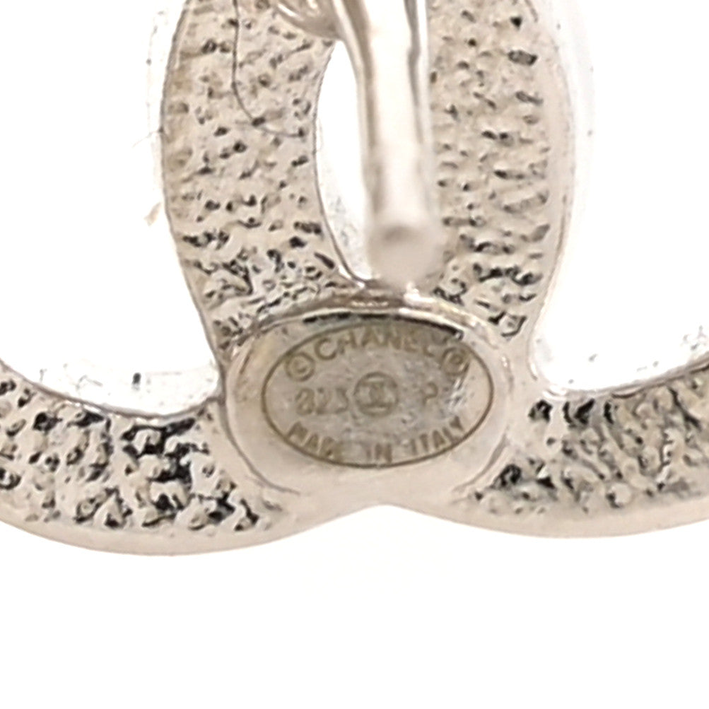 Chanel Crystal Star 5 CC Earrings Silver 4 of 6