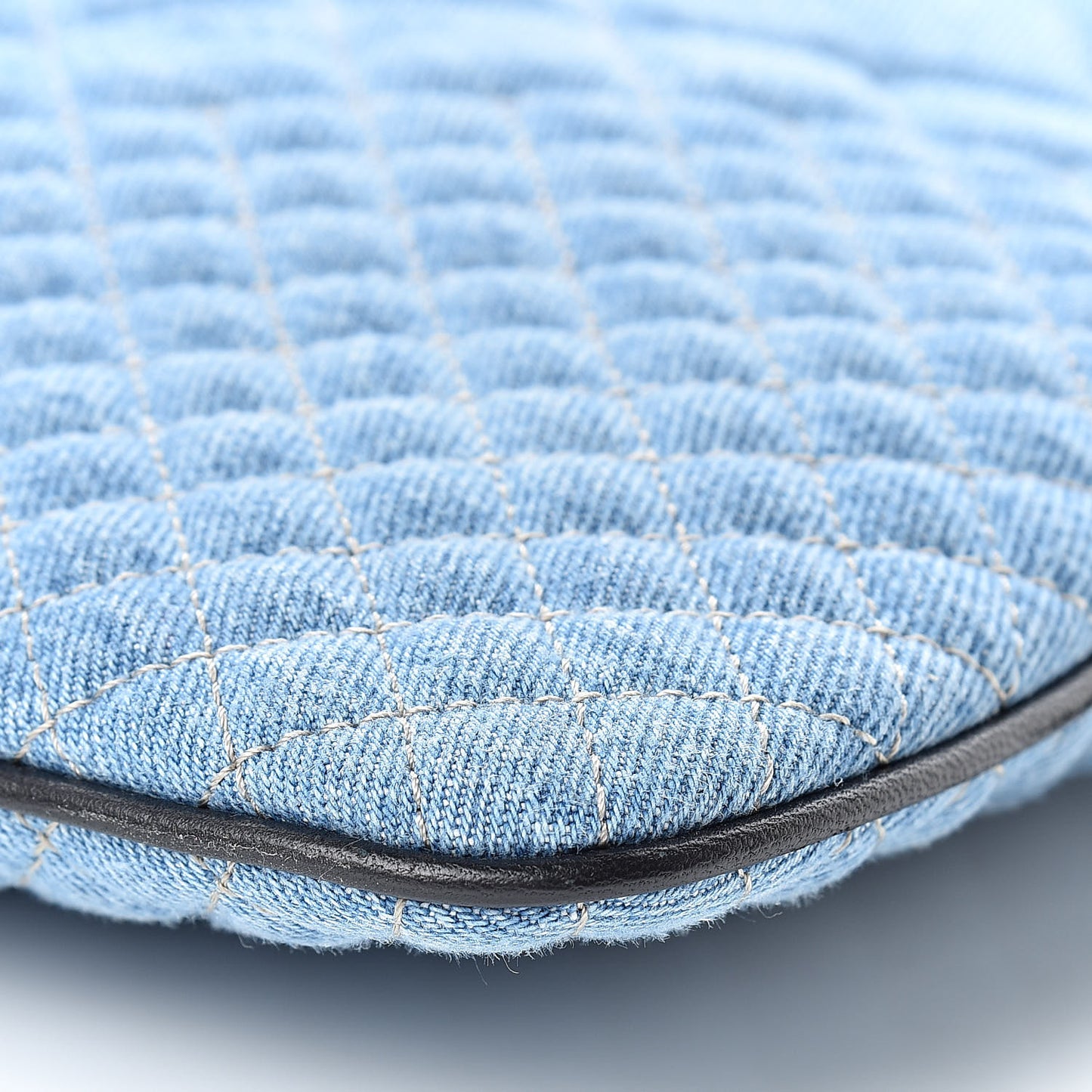 Denim Printed Barocco Shopping Tote Dusk Blue Multicolor