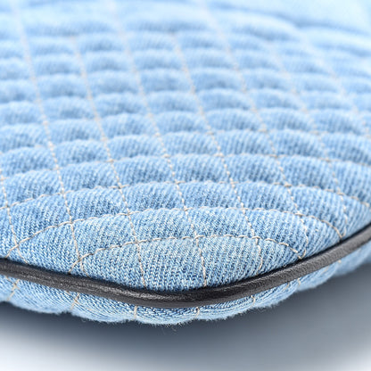 Versace Denim Printed Barocco Shopping Tote Dusk Blue Multicolor 9 of 9