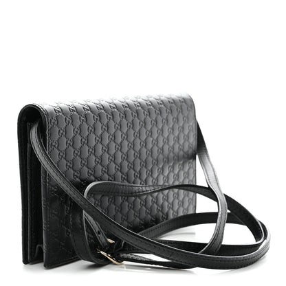 Gucci Soft Microguccissima Crossbody Wallet Black 3 of 10