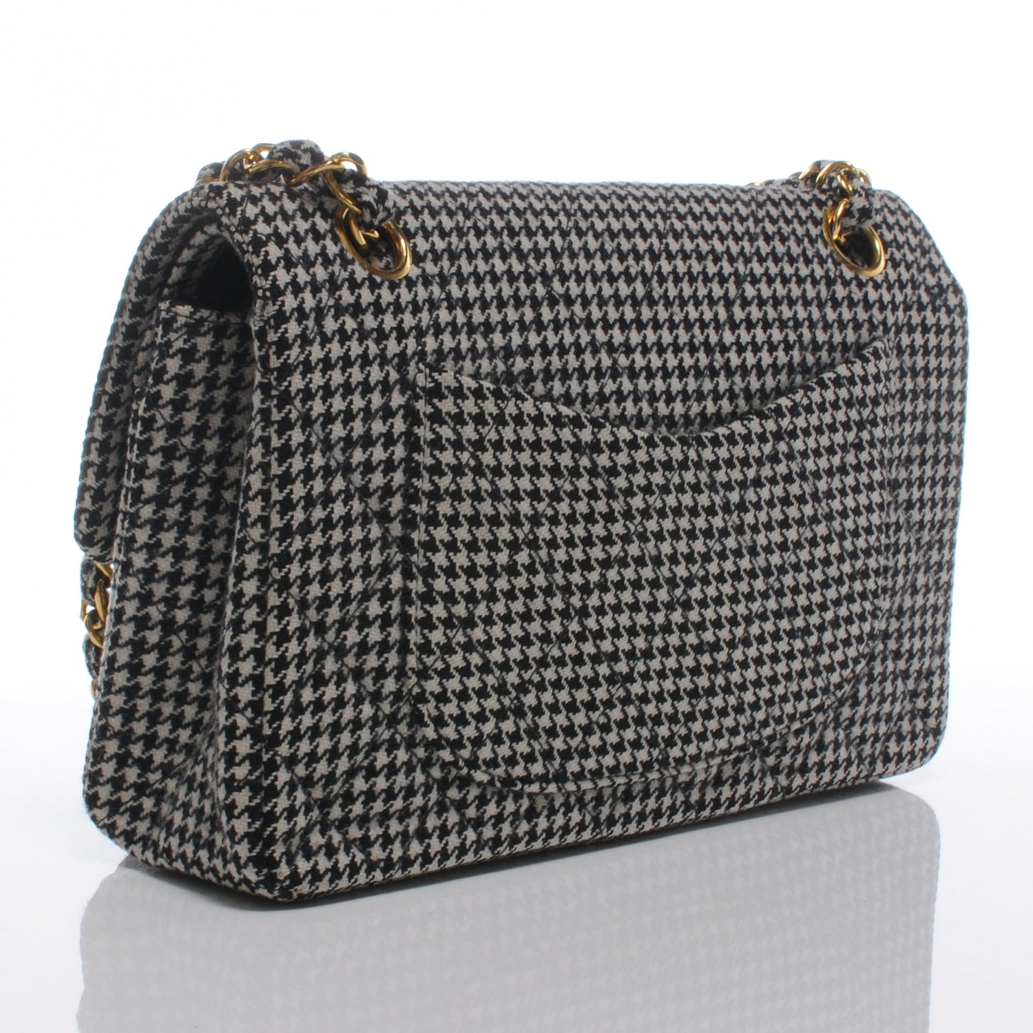 Chanel Houndstooth Small Double Flap 3 of 8
