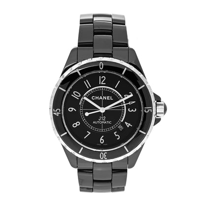 Chanel Stainless Steel Ceramic 38mm J12 Automatic Watch Black 1 of 5