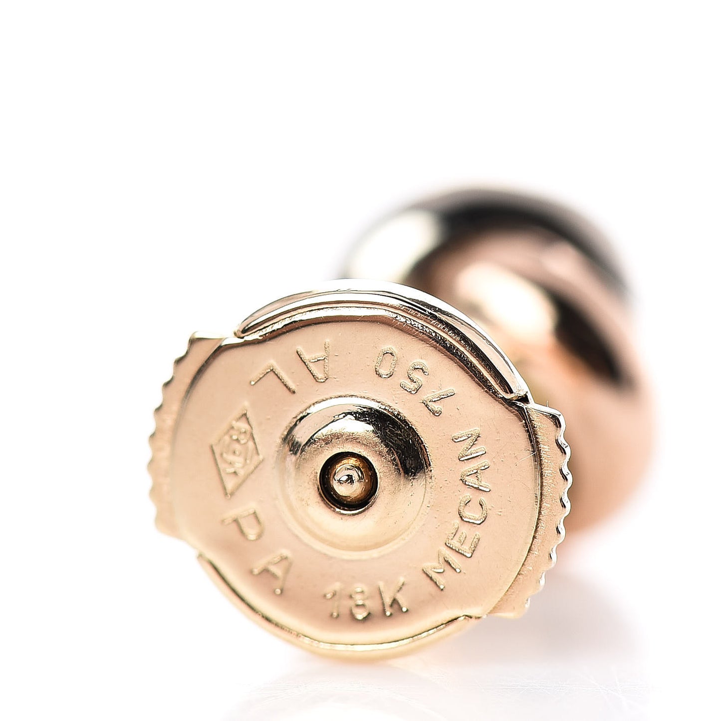 18K Pink Yellow White Gold Trinity Stud Earrings