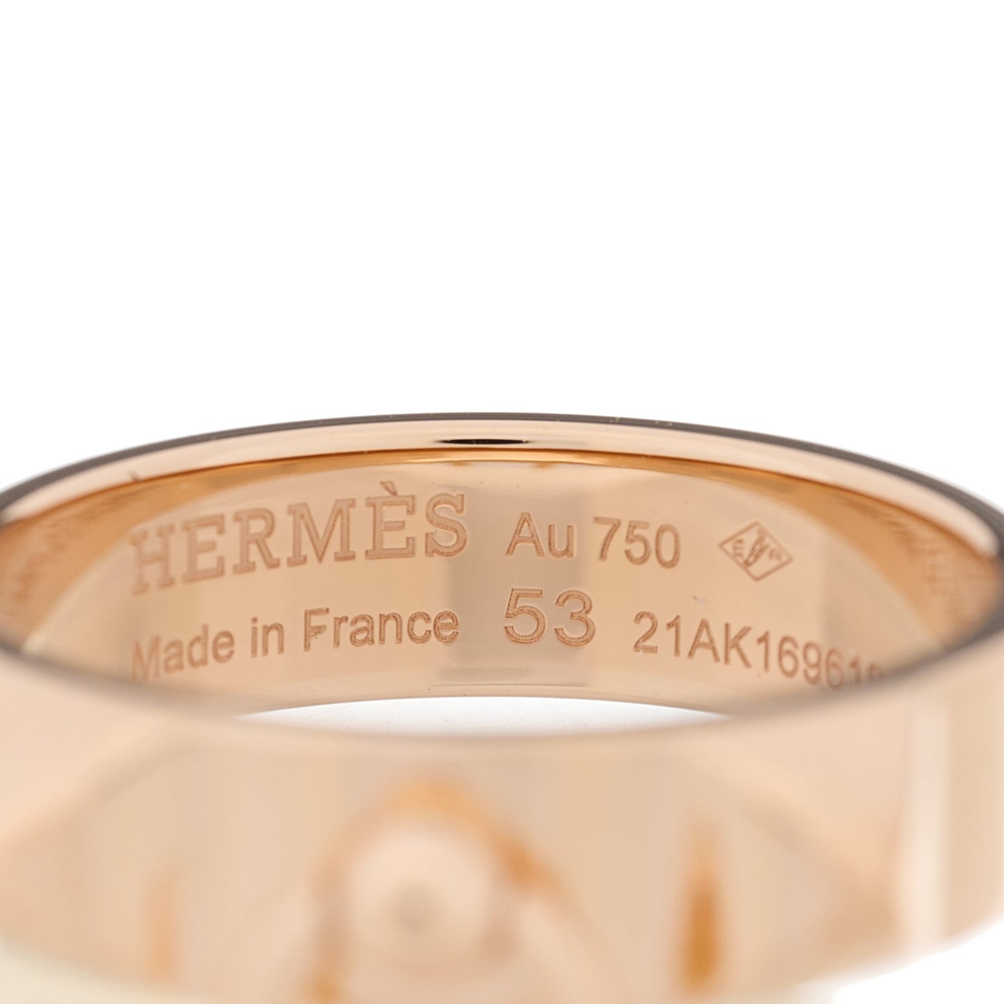 18K Rose Gold PM Collier De Chien Ring 53 6.5