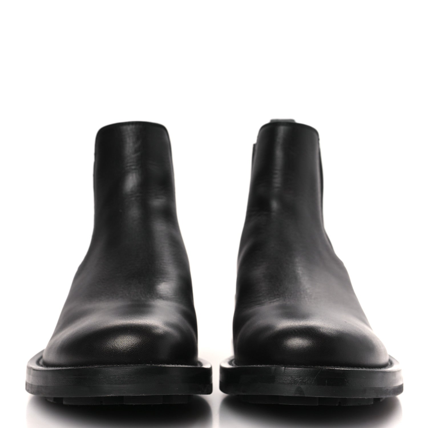 Valentino Garavani Calfskin Mens Roman Stud Chelsea Ankle Boots 39.5 Black 2 of 8