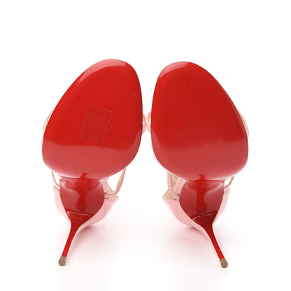 Christian Louboutin Patent Atonana 100 Sandals 36 Pompadour 5 of 8