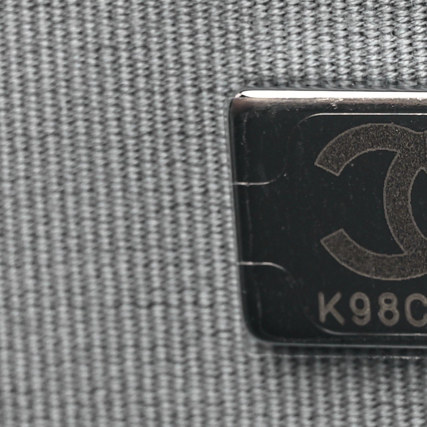 Metallic Lambskin Like A Wallet Flap Silvery Black