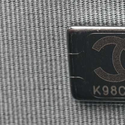 Chanel Metallic Lambskin Like A Wallet Flap Silvery Black 7 of 10