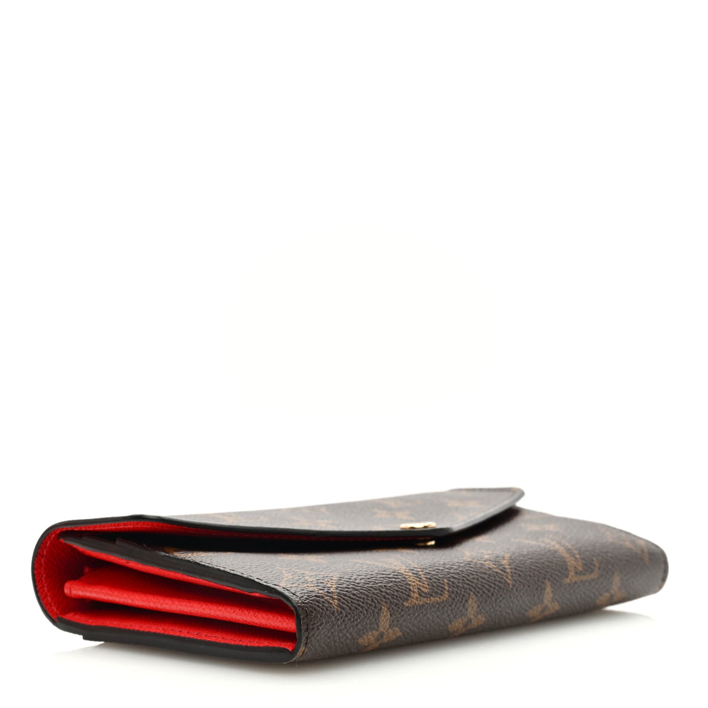 LOUIS VUITTON Monogram Sarah Wallet NM Coquelicot