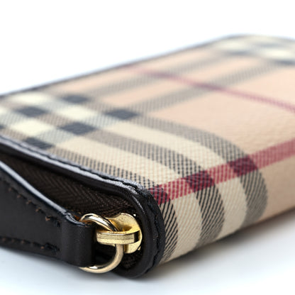 Burberry Nova Check Zippy Compact Wallet Black 9 of 10