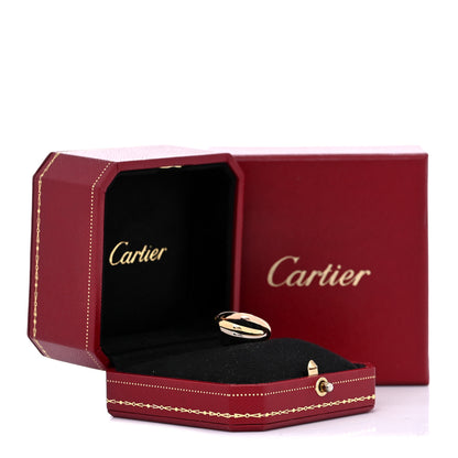 Cartier 18K Pink Yellow White Gold Small Trinity Ring 51 5.75 6 of 6