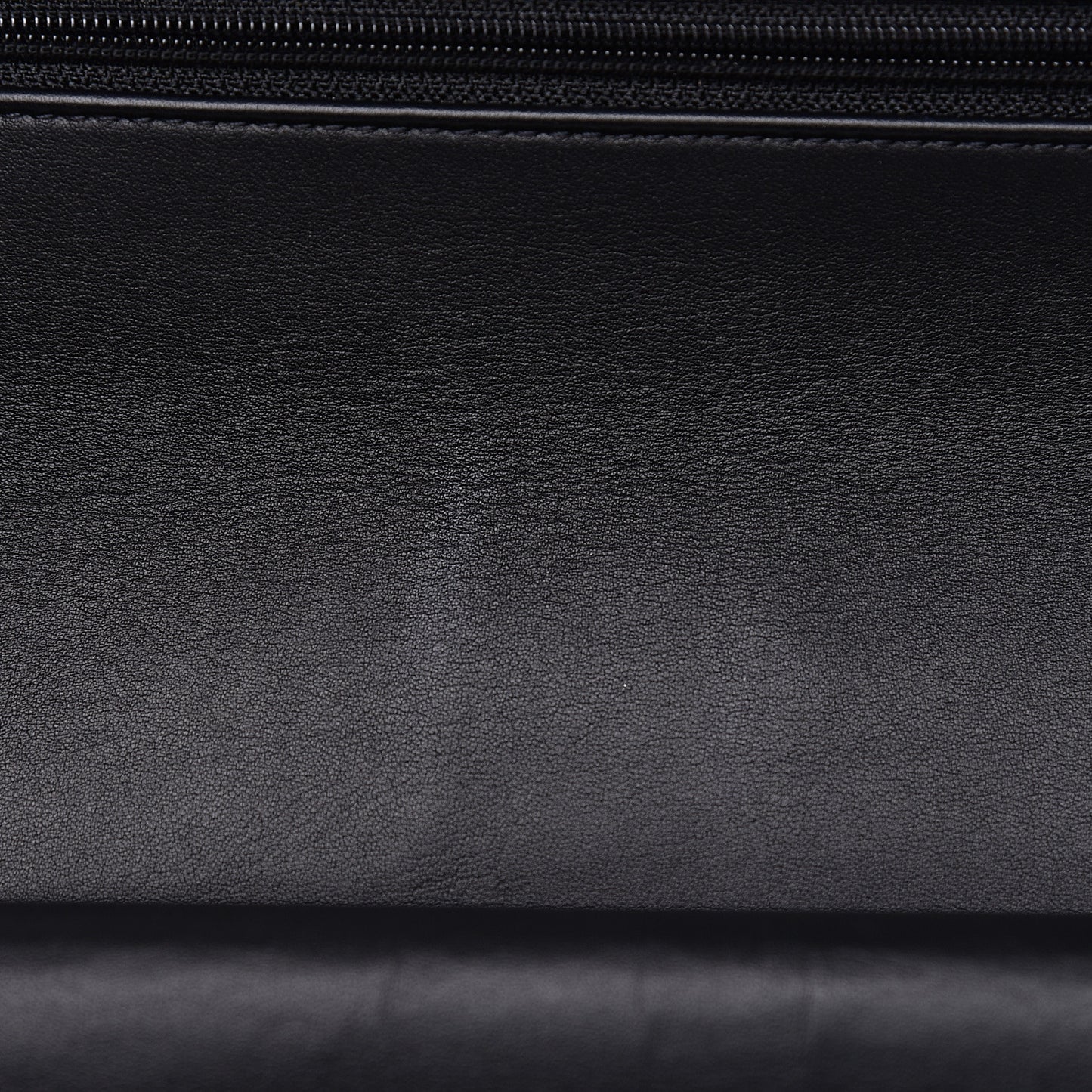 Patent Quilted Jumbo Double Flap Black