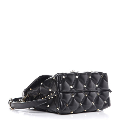 Valentino Garavani Nappa Medium Candystud Top Handle Bag Black 5 of 10