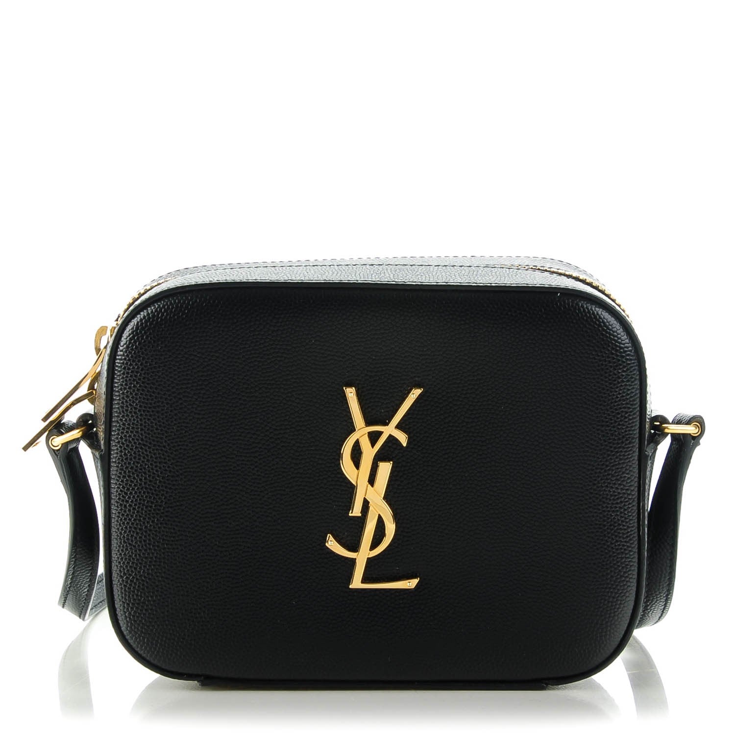 Saint Laurent Grain De Poudre Small Classic Monogram Camera Bag Black 1 of 7