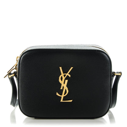 Saint Laurent Grain De Poudre Small Classic Monogram Camera Bag Black 1 of 7