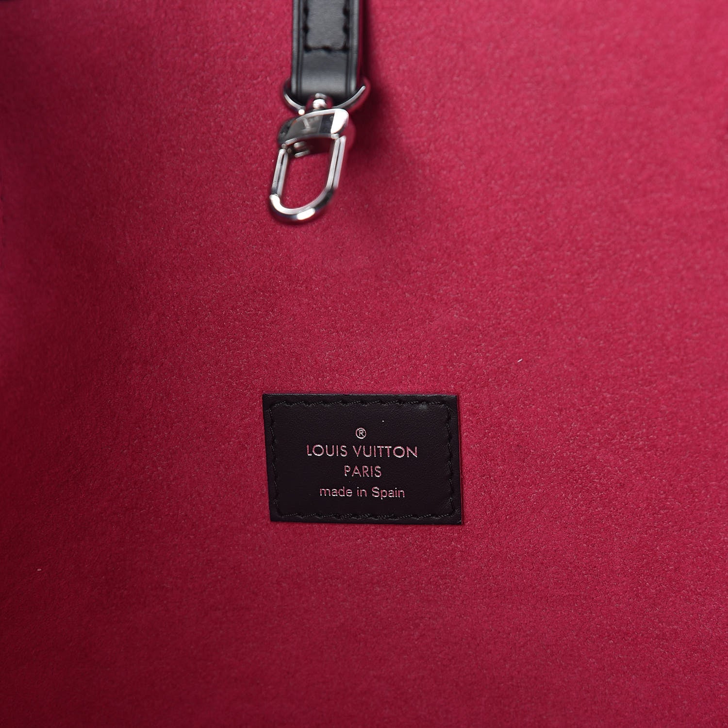 Louis Vuitton Epi Neverfull MM Black Hot Pink 7 of 15