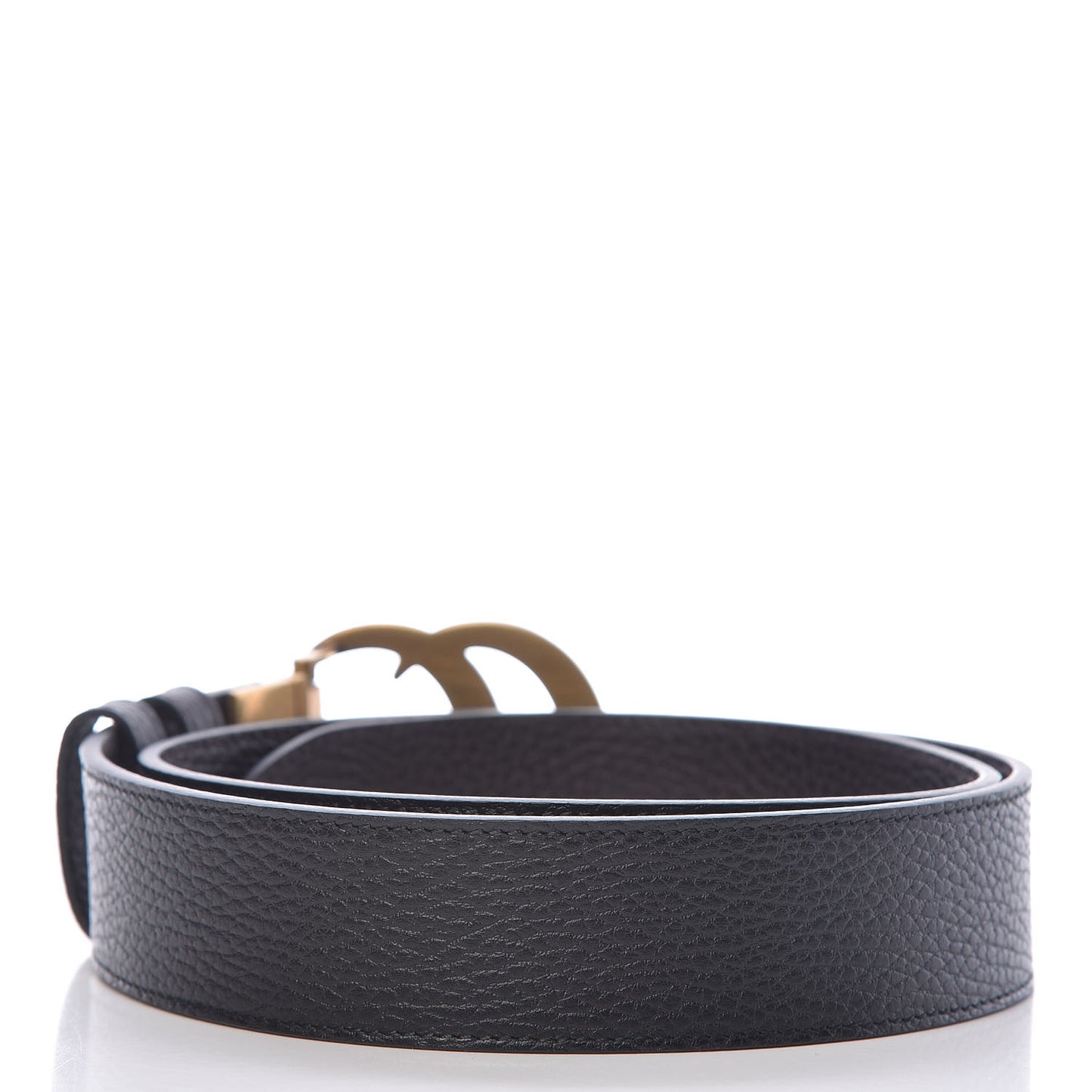Calfskin Double G Reversible 37mm Belt 85 34 Black Cocoa