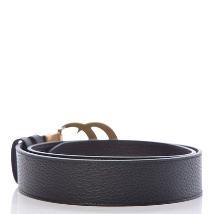 Gucci Calfskin Double G Reversible 37mm Belt 85 34 Black Cocoa 3 of 6